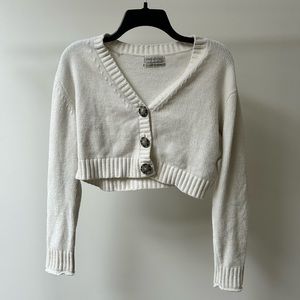 Ribbed Cropped Cardigan